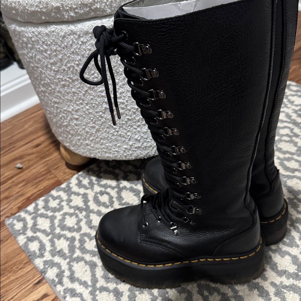 Doc Martens- Tall (knee high) Platform Lace Up Boots - Picture 5 of 10